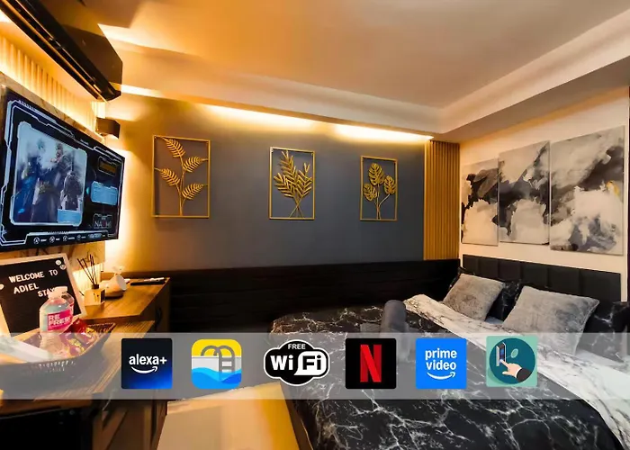 Cityscape Smart With 200mbps Wifi, Pool Access And Ps4 Near It Park Apartment